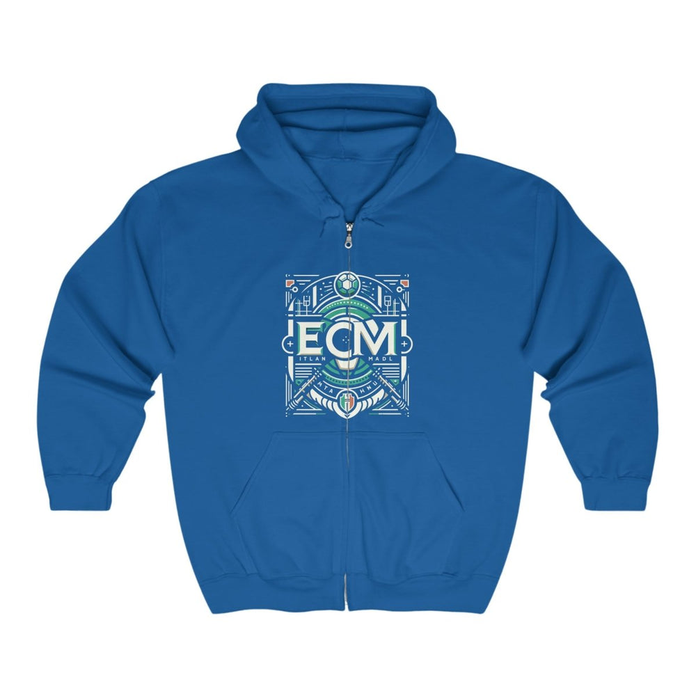 ECM Italian-Crest Zip Hoodie - El Capitano Milan