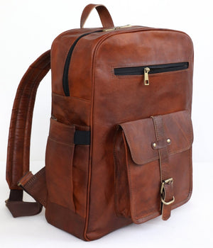 
                  
                    Genuine Leather Laptop Backpack - El Capitano Milan
                  
                