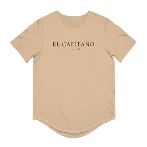 
                  
                    Men's El Capitano Milan Curved Hem T-Shirt - El Capitano Milan
                  
                