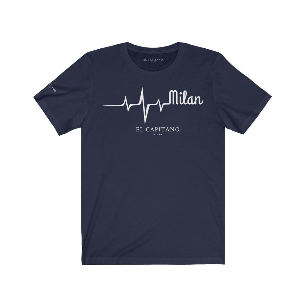 
                  
                    Mens 'Milan Heartbeat' T-Shirt - El Capitano Milan
                  
                