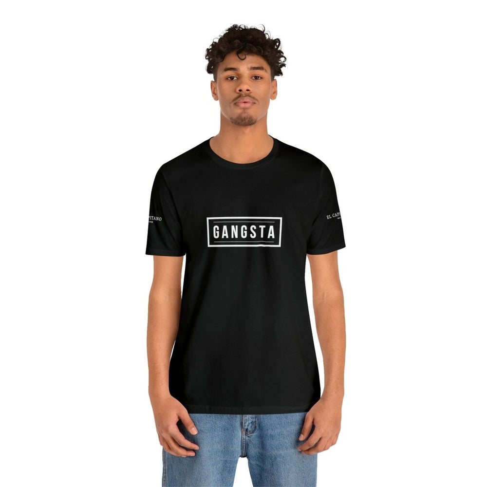 
                  
                    Unisex Gangsta Tee - Black - El Capitano Milan
                  
                